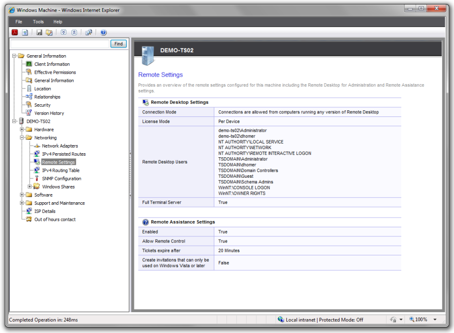 Remote Desktop and Remote Assistance settings