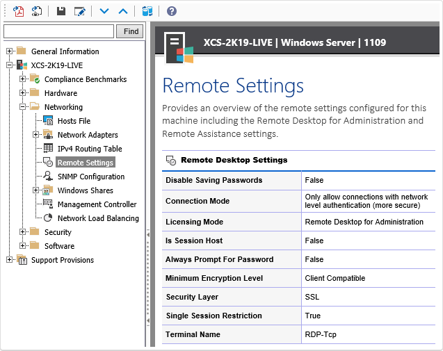 Windows Remote Settings