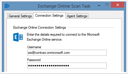 Exchange Online screenshot