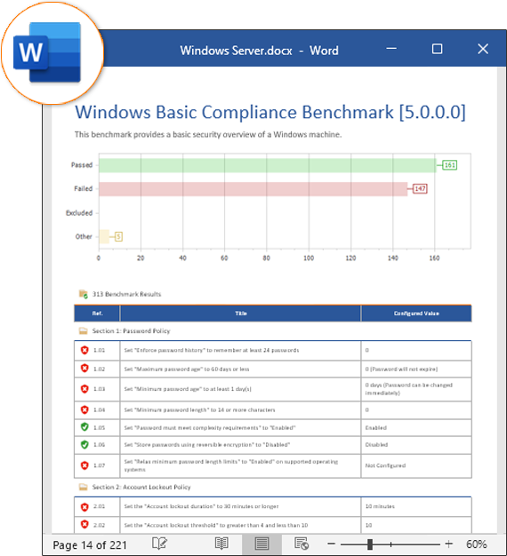 Microsoft Word export