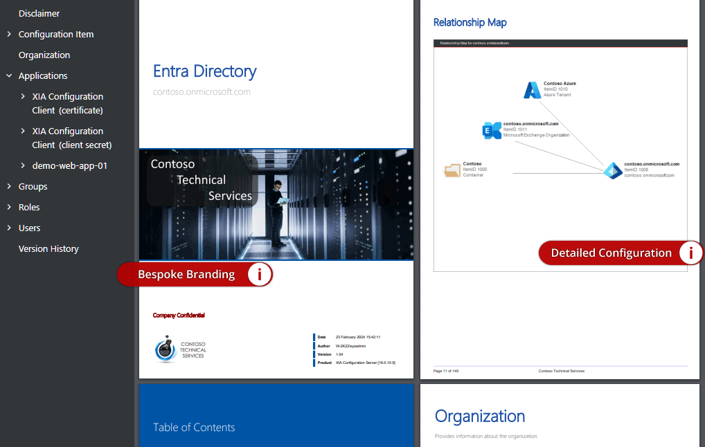 Microsoft Entra ID documentation sample generated by XIA Configuration