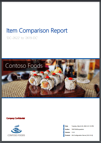 Screenshot showing the cover of a report containing the DNS server comparison results