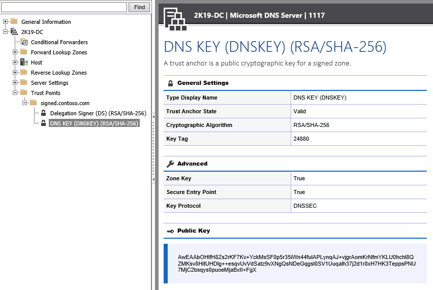 Screenshot showing Trust Anchor settings in the XIA Configuration web interface