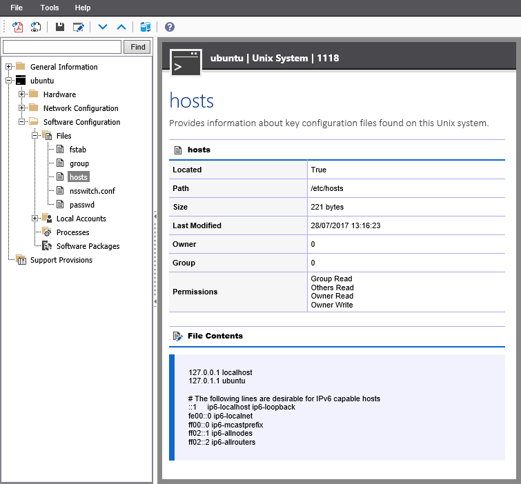 A screenshot showing a Unix hosts file