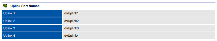 XIA Configuration PDF output screenshot of uplink port names