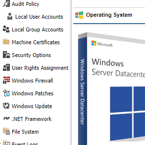 Screenshot of in-depth operating system information in XIA Configuration Server's web interface