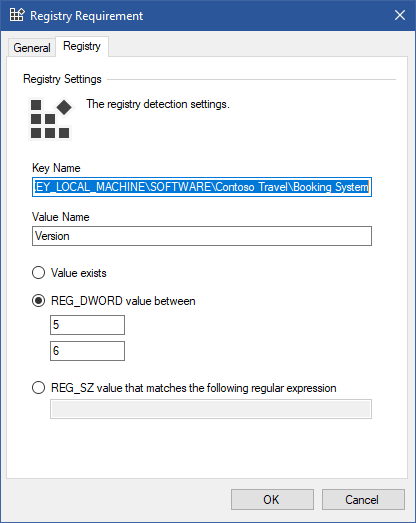 Screenshot of a shortcut registry requirement in the XIA Links interface