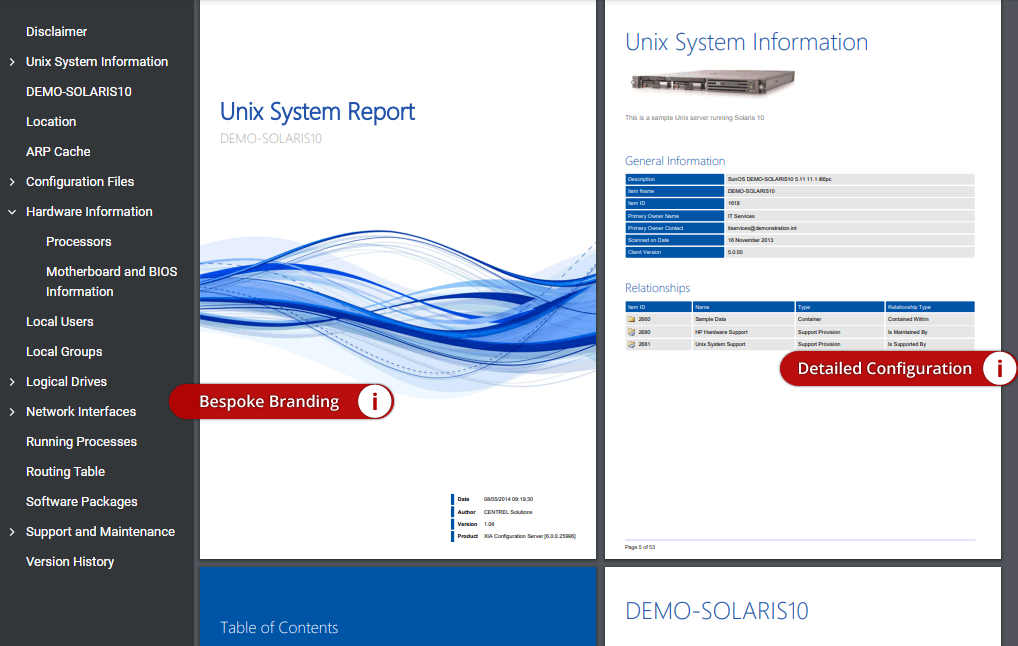 A screenshot of a Unix server PDF document